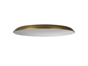 Briciole Round Flat Metal 35cm Lampshade, Gilt Bronze