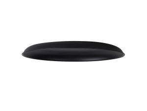 Briciole Round Flat Metal 35cm Lampshade, Black
