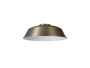 Briciole Round 25cm Lampshade With Angled Sides, Antique Brass