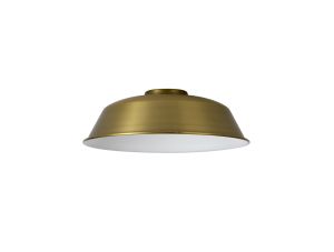 Briciole Round 25cm Lampshade With Angled Sides, Gilt Bronze