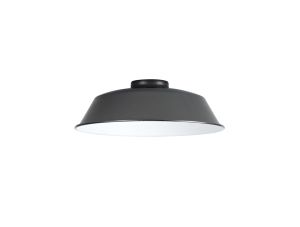 Briciole Round 25cm Lampshade With Angled Sides, Black Chrome