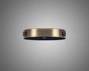 Briciole 70mm Collar Ring c/w 3 Screws, Antique Brass
