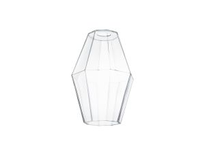 Briciole Pyramid 18cm Glass Shade (D), Clear