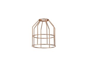 Briciole Cylinder 14cm Wire Cage Shade, Rose Gold