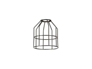 Briciole Cylinder 14cm Wire Cage Shade, Black Chrome