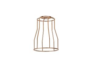 Briciole Tall Round 14cm Wire Cage Shade With Angled Sides, Rose Gold