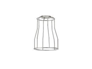 Briciole Tall Round 14cm Wire Cage Shade With Angled Sides, Chrome