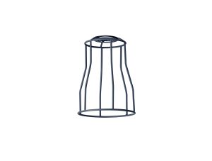 Briciole Tall Round 14cm Wire Cage Shade With Angled Sides, Cool Grey