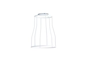 Briciole Tall Round 14cm Wire Cage Shade With Angled Sides, White