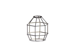 Briciole Hexagon 14cm Wire Cage Shade, Antique Brass