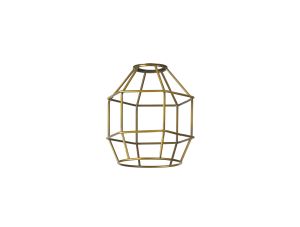 Briciole Hexagon 14cm Wire Cage Shade, Gilt Bronze