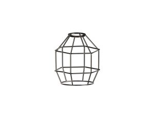 Briciole Hexagon 14cm Wire Cage Shade, Black Chrome