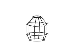 Briciole Hexagon 14cm Wire Cage Shade, Black