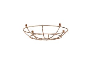 Briciole Clip On Shallow Round 25cm Wire Cage Shade, Rose Gold