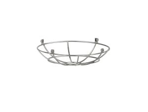 Briciole Clip On Shallow Round 25cm Wire Cage Shade, Chrome