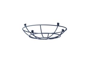 Briciole Clip On Shallow Round 25cm Wire Cage Shade, Cool Grey
