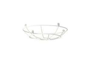 Briciole Clip On Shallow Round 25cm Wire Cage Shade, White