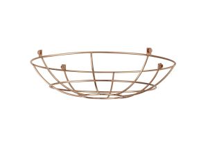Briciole Clip On Shallow Round 35cm Wire Cage Shade, Rose Gold