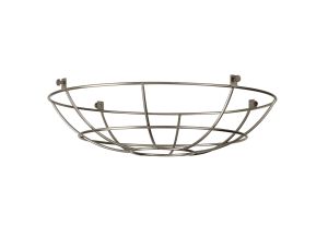 Briciole Clip On Shallow Round 35cm Wire Cage Shade, Brushed Nickel