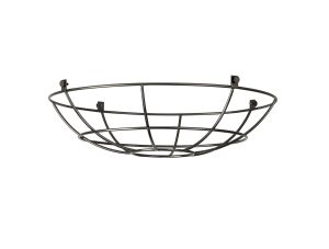 Briciole Clip On Shallow Round 35cm Wire Cage Shade, Black Chrome