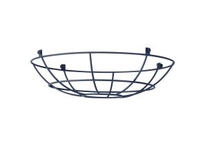 Briciole Clip On Shallow Round 35cm Wire Cage Shade, Cool Grey