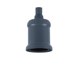 Briciole 5cm Metal Lampholder Kit, Cool Grey, E27 c/w Cable Clamp, NOT Suitable For Shades & Cages
