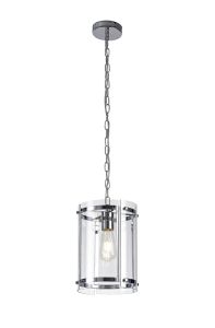 Bruschetta Pendant, 1 Light E27, Polished Chrome