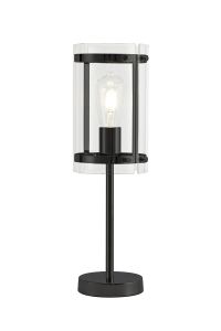 Bruschetta Table Lamp, 1 Light E27, Matt Black