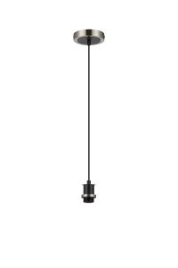 Jestero 12cm Suspension (FRAME ONLY), 1 Light E14, Satin Nickel / Satin Black