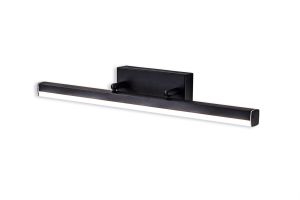 Dalaman Wall Lamp Medium Adjustable, 1 x 12W LED, 4000K, 1192lm, IP44, Sand Black, 3yrs Warranty