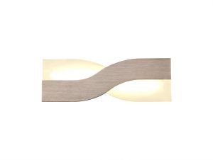 Composey Wall Lamp, 1 x 8W LED, 3000K, 640lm, Brushed Brown/Frosted White, 3yrs Warranty