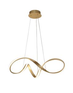 Conceptial 76cm Medium Pendant, 1 x 39W LED, 3000K, 2152lm, Sand Gold, 3yrs Warranty