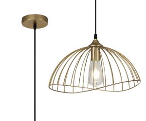 Digimail 40cm Dome Pendant, 1 x E27, Painted Gold