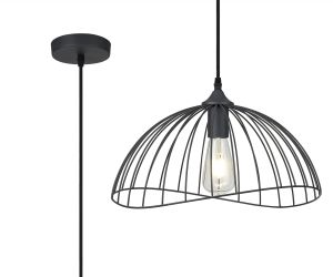 Digimail 40cm Dome Pendant, 1 x E27, Graphite