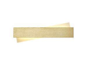 Ditoarea 35cm Linear Wall Lamp, 1 x 8W LED, 3000K, 640lm, Brushed Gold/Frosted White, 3yrs Warranty
