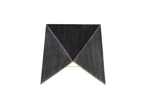 Genaro Wall Lamp, 1 x 7W LED, 3000K, 610lm, IP54, Black/Silver, 3yrs Warranty