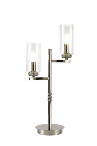 Ginamuro Table Lamp, 2 x E14, Polished Nickel