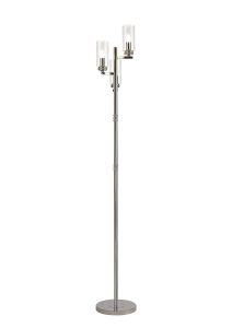 Ginamuro Floor Lamp, 3 x E14, Polished Nickel