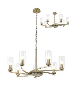 Ginamuro 76cm Pendant/Semi Flush, 7 x E14, Antique Brass