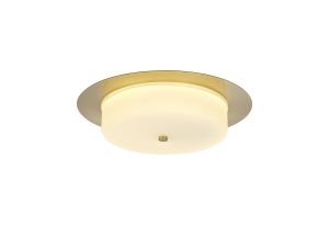 Giona Ceiling, 18W LED, 3000K, 1080lm, IP44, Satin Gold, 3yrs Warranty