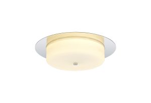 Giona Ceiling, 18W LED, 3000K, 1080lm, IP44, Polished Chrome, 3yrs Warranty