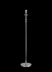 Giovani Floor Lamp, 1 Light E27, Polished Chrome/Clear Glass/Crystal