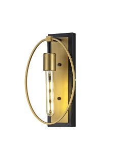 Gitano Wall Lamp, 1 Light E27, Sand Gold/Matt Black