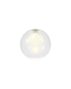 Giuseppe 15cm Round Clear With Inner Frosted Globe (G) Glass Shade