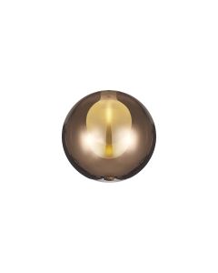 Giuseppe 15cm Round Copper With Inner Frosted Globe (G) Glass Shade
