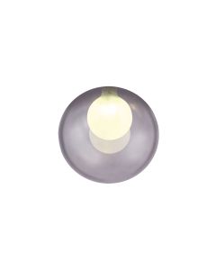 Giuseppe 15cm Round Smoke With Inner Frosted Globe (G) Glass Shade