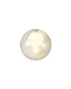 Giuseppe 15cm Round Cognac With Inner Frosted Globe (G) Glass Shade