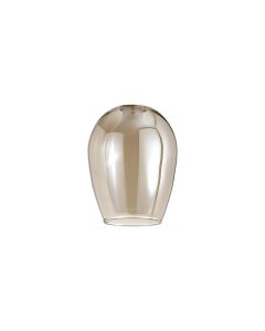 Giuseppe 12x16cm Wine Glass (D) Cognac Plated With Inner Frosted Glass Shade