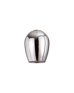 Giuseppe 12x16cm Wine Glass (D) Chrome With Inner Frosted Glass Shade