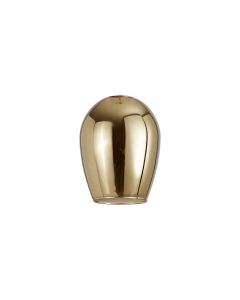 Giuseppe 12x16cm Wine Glass (D) Gold With Inner Frosted Glass Shade